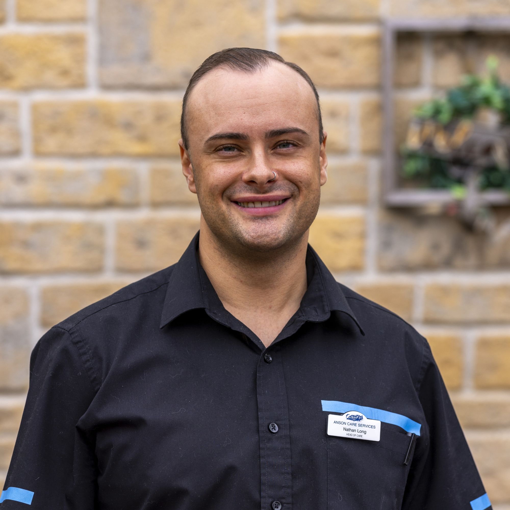 portrait of a manager smiling